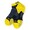 Karakal X4 Trainer Sock Black Yellow UK 7-13