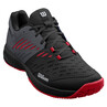 Wilson Men's Kaos Comp 3.0 Tennis Shoes Black Ebony Red