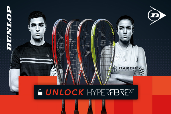 Dunlop Hyperfibre XT squash range