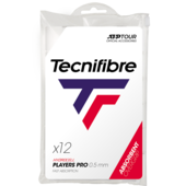 Tecnifibre Pro Players Overgrip White - Pack Of 12