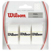 Wilson Pro Perforated Overgrip 3 Pack - White