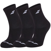Babolat Mens Crew Socks 3 Pack Black