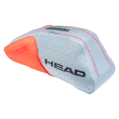 Head Radical 6R Combi Racket Bag Light Grey Orange