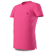 Eye Rackets Men's V-Neck T-Shirt Pink Navy