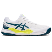 Asics Junior Gel Resolution 9 GS Tennis Shoes White Restful Teal