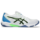Asics Men's Gel Rocket 11 Indoor Court Shoes White Lime Burst
