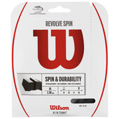 Wilson REVOLVE Spin 16 Tennis String Set 1.3mm Gauge Black