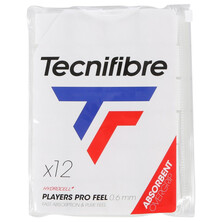 Tecnifibre Players Pro Feel Overgrip White - Pack of 12