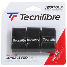 Tecnifibre Contact Pro Overgrip Black - Pack of 3