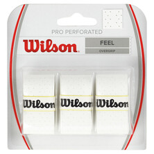 Wilson Pro Perforated Overgrip 3 Pack - White