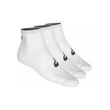 Asics 3 Pack Quarter Socks - White