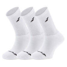Babolat Mens Crew Socks 3 Pack White