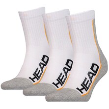 Head Performance Tennis Sock 3 Pack White Grey