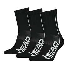 Head Performance Tennis Sock 3 Pack Black White