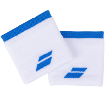 Babolat Logo Wristband 2 Pack White Blue Aster