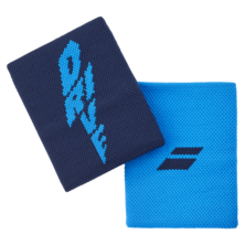 Babolat Logo Jumbo Wristband 2 Pack Drive Blue