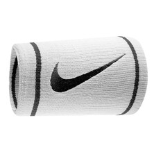 Nike Dri-Fit Doublewide Wristband White/Black
