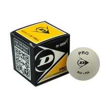 Dunlop Pro White Squash Ball - 1 Ball