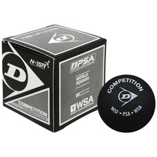 Dunlop ES Competition Squash Ball - 1 Ball, Single Yellow Dot