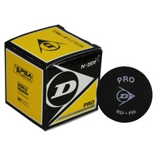 Dunlop ES Pro Squash Ball - 1 Ball. Double Yellow Dot