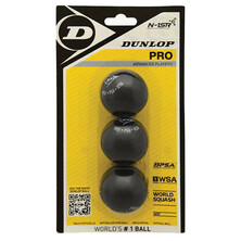 Dunlop Pro Squash Ball 3 Ball Blister Pack