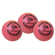 Dunlop Mini Squash Balls Pink Pack Of 3
