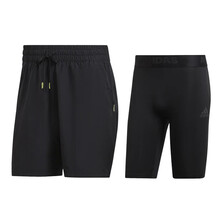 Adidas Men&#039;s Paris 2 In 1 Shorts Black