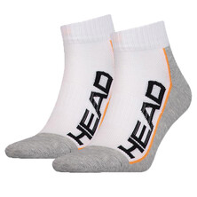 Head Performance Quarter Sock 2 Pack White Grey