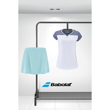 Babolat Women's Play Crew Top & Play Skirt Heather Outfit