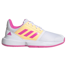 Adidas CourtJam XJ Junior Tennis Shoes White Pink