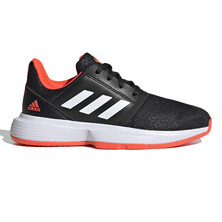 Adidas CourtJam XJ Junior Tennis Shoes Core Black Solar Red