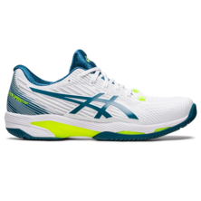 Asics Men&#039;s Gel Solution Speed FF 2 Tennis Shoes White Restful Teal