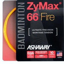Ashaway Zymax 66 Fire Badminton String Set Orange