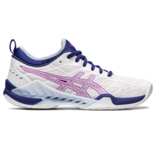 Asics Women's Blast FF 3 Indoor Court Shoes White Orchid