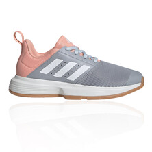 Adidas Women's Essence Indoor Shoes Silver Pink
