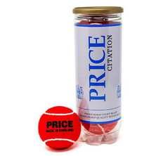Price Citation Pressurised Court Balls 3 Ball Can - Red