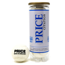 Price Citation Pressurised Court Balls 3 Ball Can - White