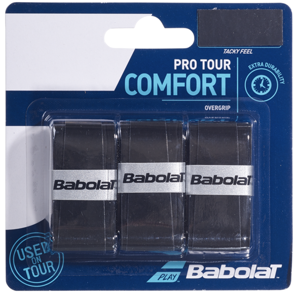 Babolat Pro Tour Comfort Overgrips 3 Pack - Black