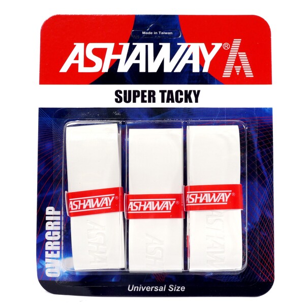 Ashaway Super Tacky Overgrips Pack Of 3 - White