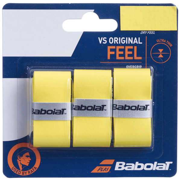 Babolat VS Original Feel Grip 3 Pack - Yellow