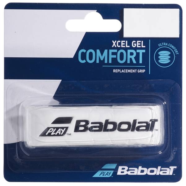 Babolat Xcel Gel Comfort Replacement Tennis Grip - White