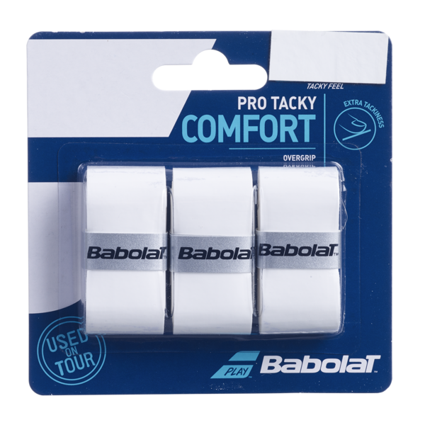 Babolat Pro Tacky Comfort Overgrip - White