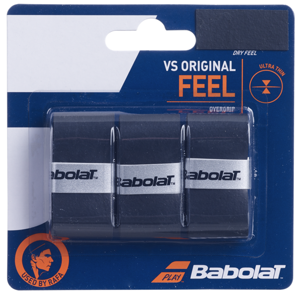 Babolat VS Original Feel Grip 3 Pack - Black