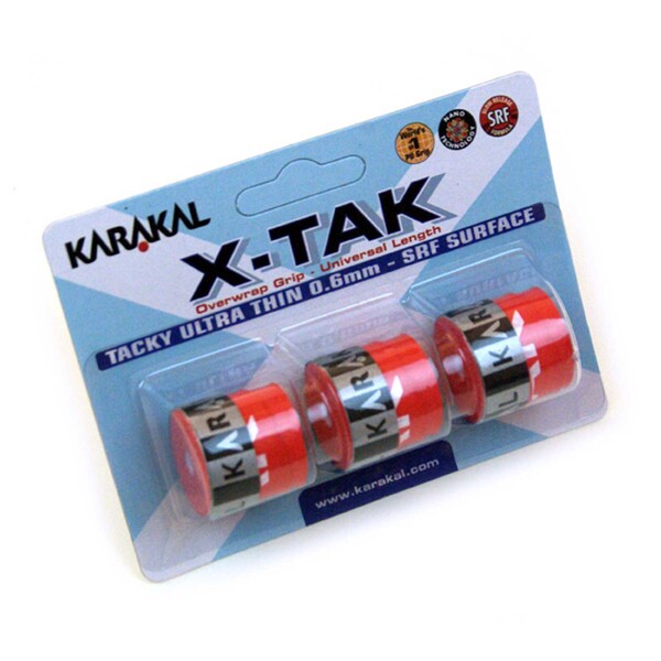 Karakal X-Tak Overwrap Grip - Pack Of 3