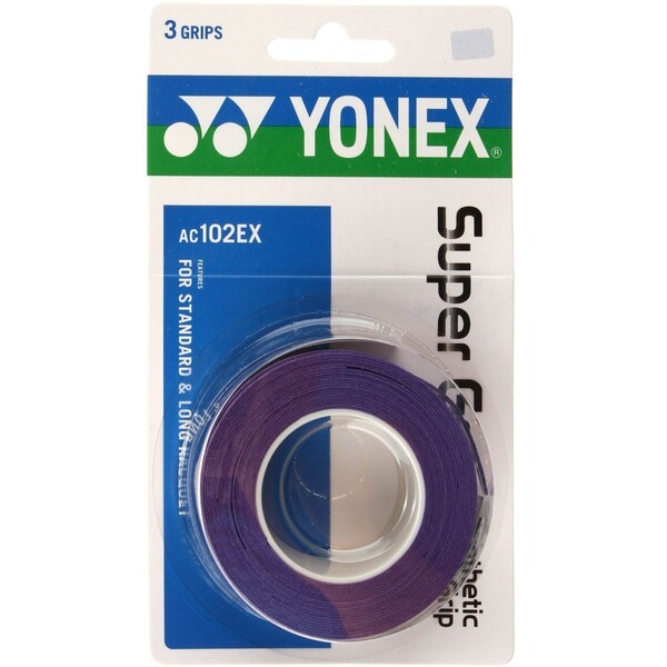 Yonex AC102EX Super Grap Overgrips Pack Of 3 Deep Purple