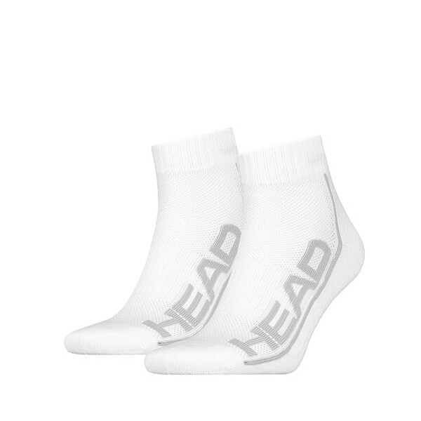 Head Tennis Quarter Sock 2 Pack White