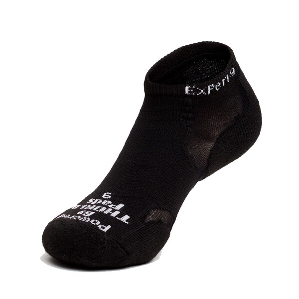 Thorlo Experia TECHFIT Light Cushion Low-Cut Socks Black On Black