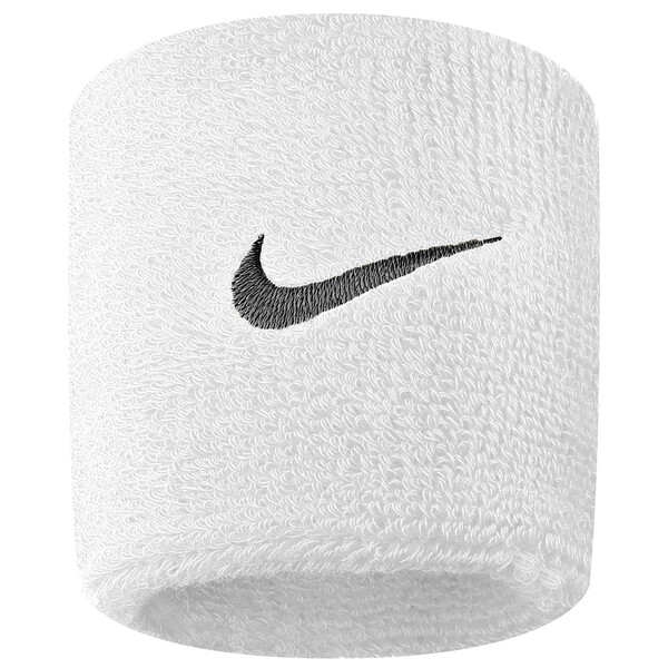 Nike Swoosh Wristband - White/Black