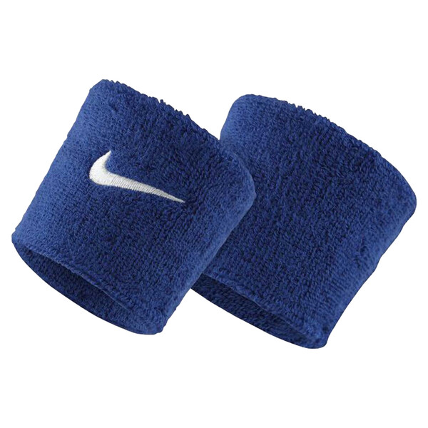 Nike Swoosh Wristbands - Royal Blue White