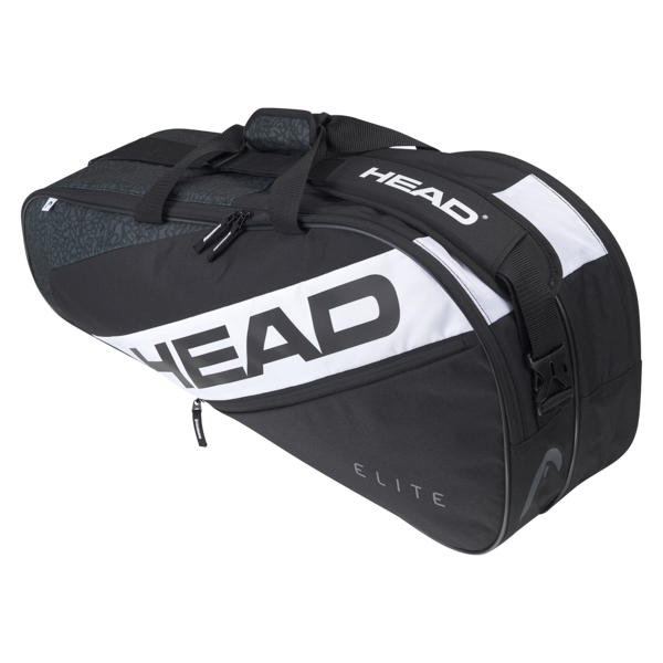 Head Elite 6R Combi Racket Bag Black White